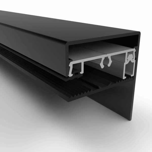 Set Oplegrubber + zijsluitprofiel 10 + kliklijst zijkant - 60 mm