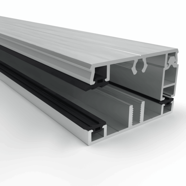 Set Onderprofiel 7,5 mm + zijsluitprofiel voor 16 mm - 58 mm
