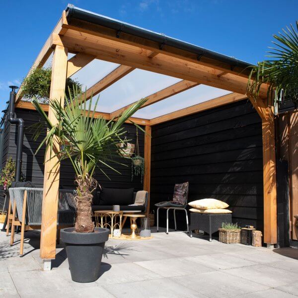 Houten veranda