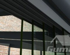 Danenberg Shop - Gumax Glazen Schuifwand - 5 Rails Zwart