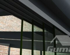 Danenberg Shop - Gumax Glazen Schuifwand - 4 Rails zwart
