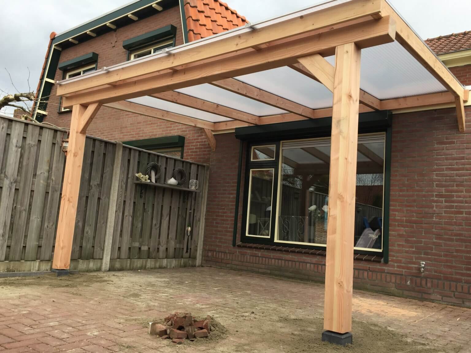 Veranda Douglas Duplo Met LT20 Daksysteem - Muuraanbouw (DD20 ...