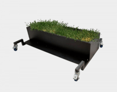Onderstel met plantenbak op wielen