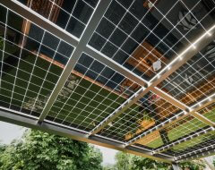 Danenberg Shop - Aluminium Terrasoverkapping Cubo Solar - Muuraanbouw