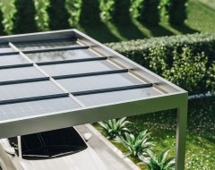 Danenberg Shop - Aluminium Terrasoverkapping Cubo Solar - Muuraanbouw