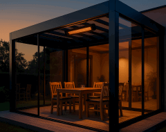 Ecosun terras heater voor de koude avonden